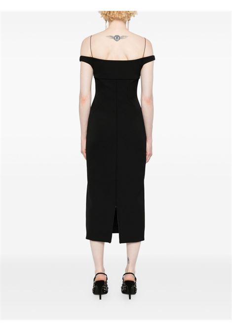 Black off-shoulder midi dress Philosophy di Lorenzo Serafini - women PHILOSOPHY DI LORENZO SERAFINI | 040457280555